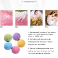 3 PCS 10g Natural Bubble Shower Bombs Ball Bath Salt Body Essential Oil Bath Ball. 
