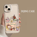 Labubu quilt pet couple cartoon transparent anime men women Dijing phone case suitable for iPhone 15Promax 14 13pro 11pro 12 8plus7 XR xsmax. 