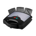 Bingo - Deluxe 3 in 1 Sandwich Maker With Grill - BSM-3013 - Black. 