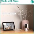Wansview WiFi IP Camera, 1080P Baby Camera K5, Pet Camera Monitor Wireless Home Security Camera with Motion Detection 2-Way Audio Night Vision, Works with Alexa (White). 