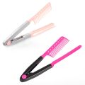 Folding Hair Straightener Combs Clip Anti-Static Holder Tongs Styling Tool Home Salon Hairdressing Haircutting Hair Accessories. 
