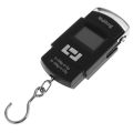 Portable Digital 50 Kg Weighing Scale with Metal Hook Electronic Portable Fishing Hook Type Digital LED Screen Luggage Weighing Scale, 50 kg (Black). 
