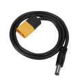 High Temperature Resistance Black XT60 to DC5525 Power Cable 20 Inches Good Insulation for Quickly Solder Outdoors. 