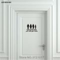JOYRESIDE Uni Restroom Bathroom Toilet Door Wall Decal Vinyl Sticker Decor Funny Wash Your Hands Alien Home Decoration XY082. 