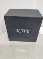 Kwc watch box square design hard fitting with soft black cushions watch box. 