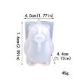 Fruit Snack Mold Bear Mold Silicone Mold For Candles Home DIY Gypsum Candle Aromatherapy Mold 3D Small Bear Candle Silicone Mold Bear Silicone Mold. 