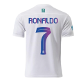 Al Nassar white T-shirt and Shorts Football Kit new design 2023/2024 Adults and Kids Sizes Available. 