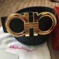 Best Quality Black Color Belt with Golden aa Color Buckle For Women-Men. 