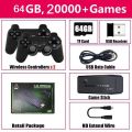 M8 LITE 64G Wireless Retro Game Stick, Retro Game Console 4K with 20000+ Plug & Play Video Games,12 Emulator Consoles,4K HD Output for TV,Dual 2.4G Wireless Controllers - 2.4G Gaming Controller with Stick (2 Controller, 1 Game Stick). 