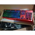 Gaming Keyboard RGB Mechanical Feeling - Wired Waterproof Keyboard. 