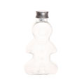 1Pc 200ML Christmas Bottles Xmas Gingerbread Man Bottles Candy Jars Juice Drink Bottle Party Candy Can Gift Wrapping Bottle. 
