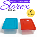 Storex Food Storage Containers, BPA Free, Microwave Safe, Freezer Safe, Durable Plastic Lunch Box for Leftovers. 