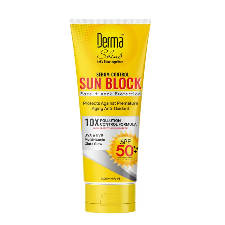 Derma Shine Sunblock SPF 50 Face & Neck | Daraz.pk