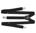 Elastic Suspenders (Gallace) For Men Black (Adjestable Size). 