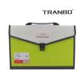 TRANBO Plastic Expanding Bag File Folder With 13 Pockets Foolscape Size. 