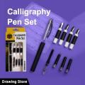 Keep Smiling Arabic Calligraphy Pen Set Calligraphy With 1pc Pen Holder & 4pcs Pen Nibs With 3pcs Inks. 