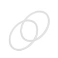 Silicone Gasket Sealing Ring for Pressure Cooker 22 cm Inner Diameter, 4 Pieces, Transparent. 