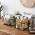 Multifunctional Organizer Wire Basket for Home and Office Use Large Size Black & White Colors (12 inch in length 8.6 inch width 1pc). 