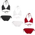 Silk Bikini Bra Panty Set Satin Silk Bra T Back Panty Set for Women. 