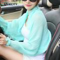 Sleeve Shawl Scarf simple Sun Protection Sleeves Chiffon Protective Shawl. 