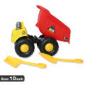 Large Size 10 inch Big Construction Dump Truck Toy Free Wheel For Kids Boys Girls - Vehicle Car Toys. 