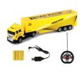 Children's High Speed 2.4G Container Truck Remote Control Rechargeable 1:32 Scale RC Semi Truck Trailer W/ Lights Remote Control Cargo Carrier Outdoor Play & Trucking Adventures Vehicle toy For Boys Kids Best For Gifting. 
