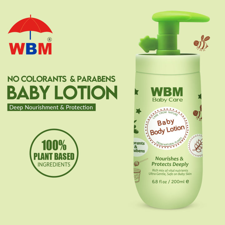 WBM Baby Body Lotion - 200ml | Baby Lotion for Soft Skin | Moisturizing Body Lotion for Babies