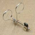 Clip on 5x/10x Lens 2.5cm 2 Lens Jewelry -on Glasses Eye Loupe Loop Magnifying. 