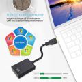 USB 3.0 to HDMI Adapter, 1080P Full HD Video and Audio Multi Monitor Graphics Converter Adaptor for Laptop/PC/Projector/HDTV Compatible with Windows XP 7/8/8.1/10 (VISTA & NO MAç). 