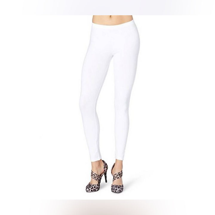 Ladies Women Girls White 100 Soft Cotton With Ribbed Lycra Tights Legging Free Size Daraz.pk