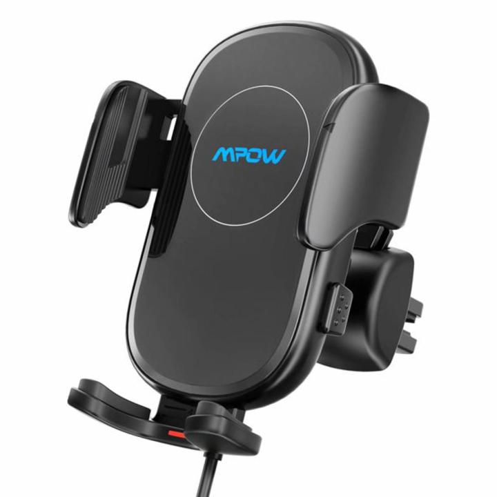 Mpow Qi Wireless Car Charger,10W/7.5W/5W, Auto-Clamping Car Wireless Charger with Power Storage, Air Vent Car Phone Mount, Compatible with iPhone 12/12 Pro/12 Pro Max/Galaxy ect.