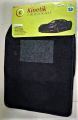 Carpet Mat KINETIC Universal 5 Piece IN BLACK Color CAR FLOOR MATS. 
