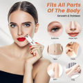 WISCOBUY Rechargeable Painless Facial Hair Remover for Women | USB Electric Shaver with LED Light | Lipstick-Shaped Portable Eyebrow, Lip, Chin & Upper Lip Trimmer | Original Finishing Touch Flawless Hair Removal | Imported & Original for Girls & Ladies. 