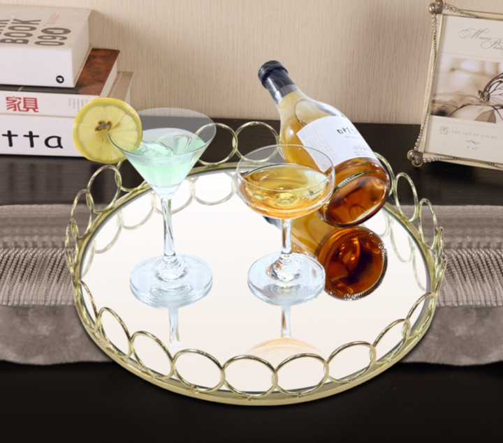 Organizer%20Tray%20Decorative%20Glass%20Vanity%20Tray%20Round%20Cosmetic%20Storage%20for%20Jewelry%20Makeup%20Perfume%20D%C3%A9cor%20and%20More%20-%20Image%204