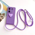 Note13 Love Heart Crossbody Lanyard Case On For Xiaomi Redmi Note 13 Pro 4g 5g 13pro 12 12pro Plus 12s 13c Cord Silicone Cover. 