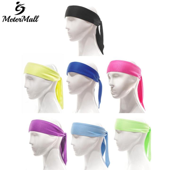 MeterMall 1 / 3 / 4 / 7 Pcs Headwear Tie Headband Bandana Headband Pirate Bandana For Sports Running Football Workout Sweat Headband