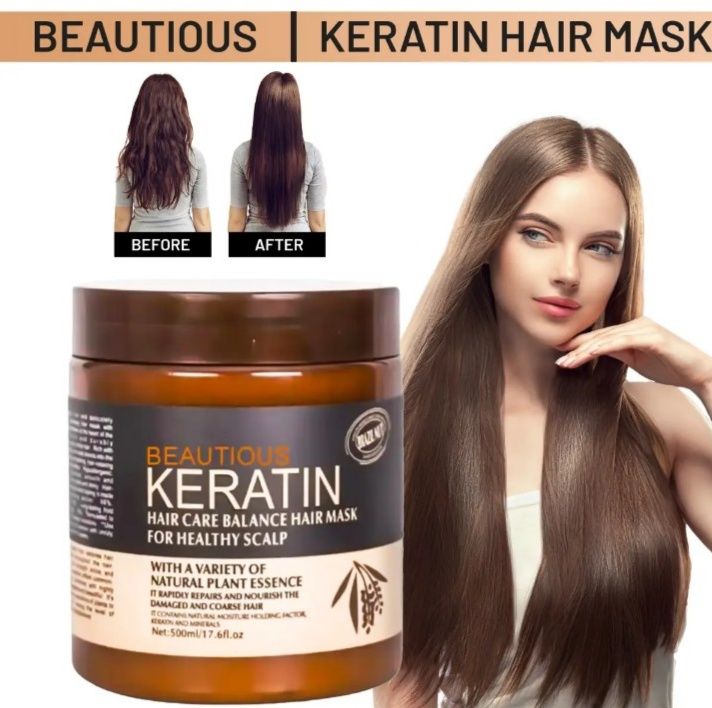 MGZ Keratin Hair Mask ,hair styling gel  500ml, Mgz keratin is hair straightener tool best for hair shiner, hair volumizer, hair moisturizer, keratin hear mask for girl