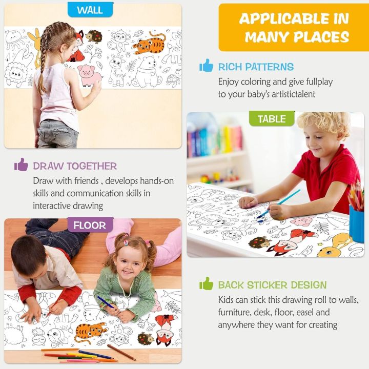 Kido%20Kraze%20Children's%20Drawing%20Roll,%20Coloring%20Paper%20Roll%20for%20Kids,%20Sticky%20DIY%20Painting%20Drawing%20Paper%20Rolls%20for%20Toddler,%20For%20Wall%20Coloring%20Paper%20Stickers%20-%20Image%205