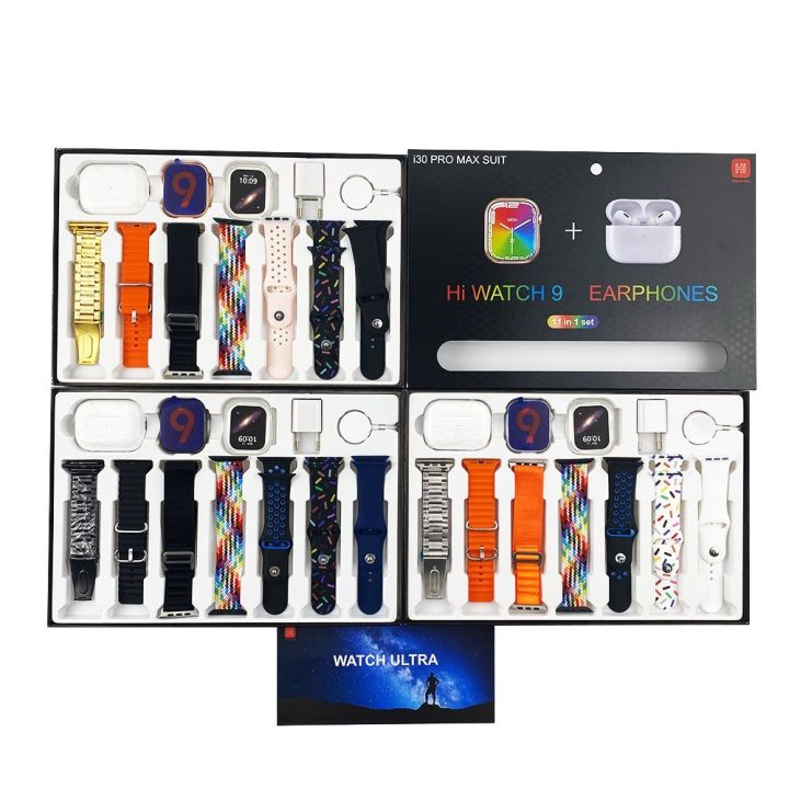 i30%20Pro%20Max%20Suit%20Hi%20watch%209%20Ultra%2011%20in%201%20Set%20Smart%20watch%20with%20Free%20Airbuds,%205v%20Adapter%20and%20Aluminum%20Case-i20%20Ultra%20suit%20max%20%7C%2049mm%20Big%20HD%20Display%20%7C%20Bluetooth%20calling%20and%20touch%20watch%20-%20Image%202