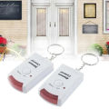 Wireless Remote Controlled Mini Alarm with IR Infrared Motion Sensor Detector & 105dB Loud Siren For Home Security Anti-Theft. 
