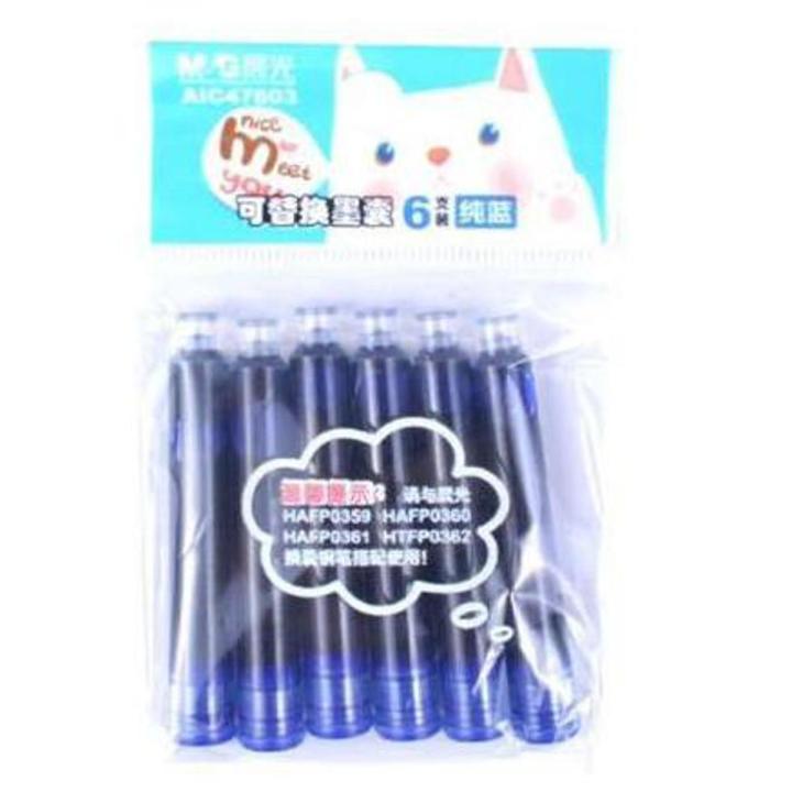 M&G Pack of 6 Ink Refill Cartridges - AIC47603