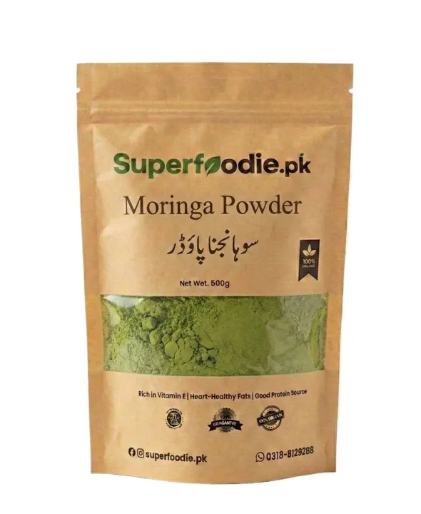 Organic Moringa Leaf Powder (Sohanjna) by Superfoodie.pk- 100% Natural ...