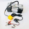 Imported Double Cylinder 12 Volt Portable Electric Car Air Pump Car Air Compressor Car Tyre Air Inflator Car Tire Air Inflator. 
