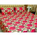 Crystal Cotton bedsheet with 2 pillow covers. 