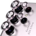 Samsung Galaxy S23 Ultra 5G Camera Lens Protecter Premium Tempered Glass Circle Film, Aluminum Alloy Full Fit Lens Ring Cover, (Anti-Scratch). 
