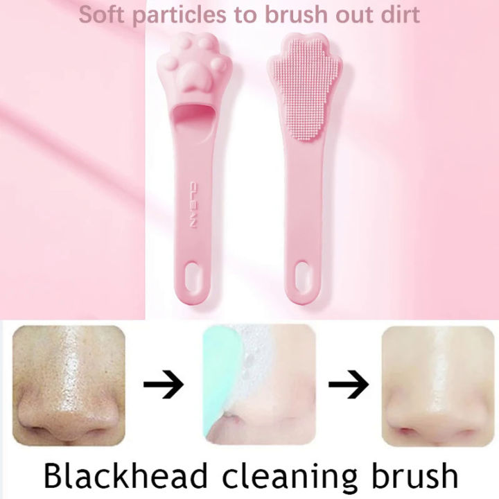 Finger Shape Silicone Face Cleansing Brush Facial Cleanser Pore Cleaner Exfoliator Face Screb Washing Brush Women Skin Care Tool