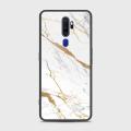 Oppo A5 2020 Cover - Mystic Marble Series - HQ Ultra Shine Premium Infinity Glass Soft Silicon Borders Case. 