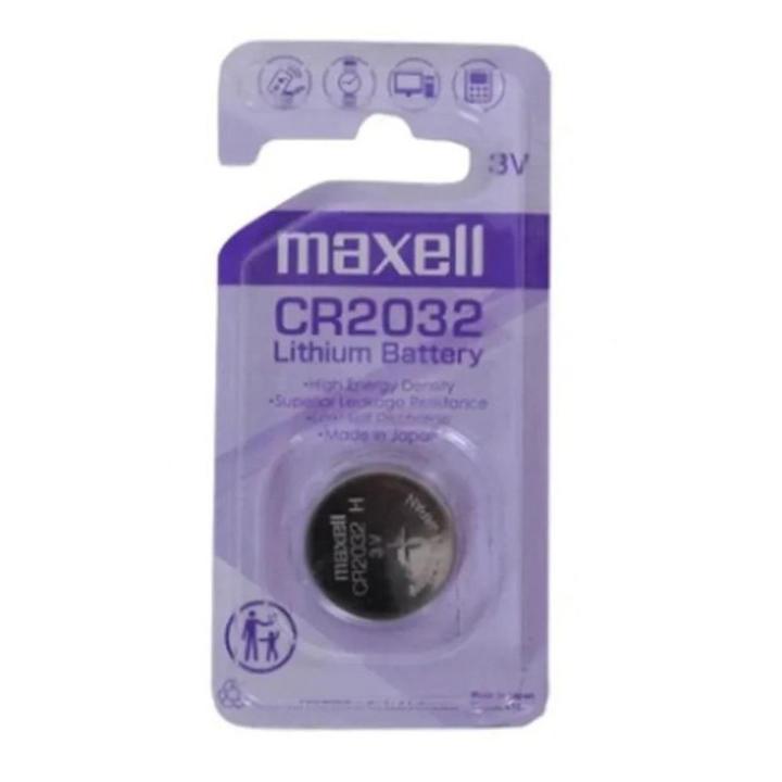 Maxelll CR2032 Lithium Battery 3V (Coin Cell) for Computer Motherboard and Camera and watches Retail Card Packing Made in Japan 100% Original Product