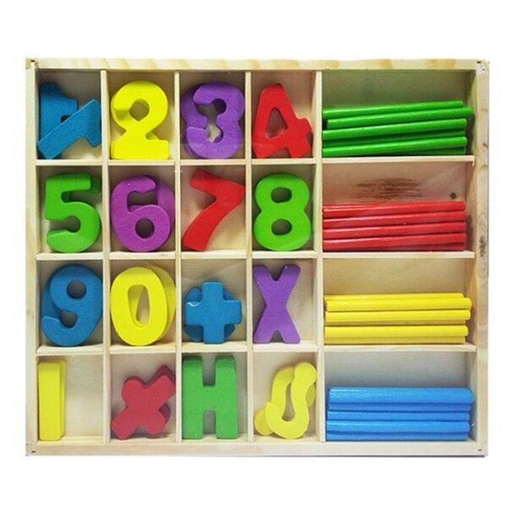 Math Writing Box Wooden Original Computation Study Box for Basic Math Calculations for ...