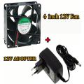 12V DC Fans -  Computer Fan Hi Speed Fan With12v Adapter. 